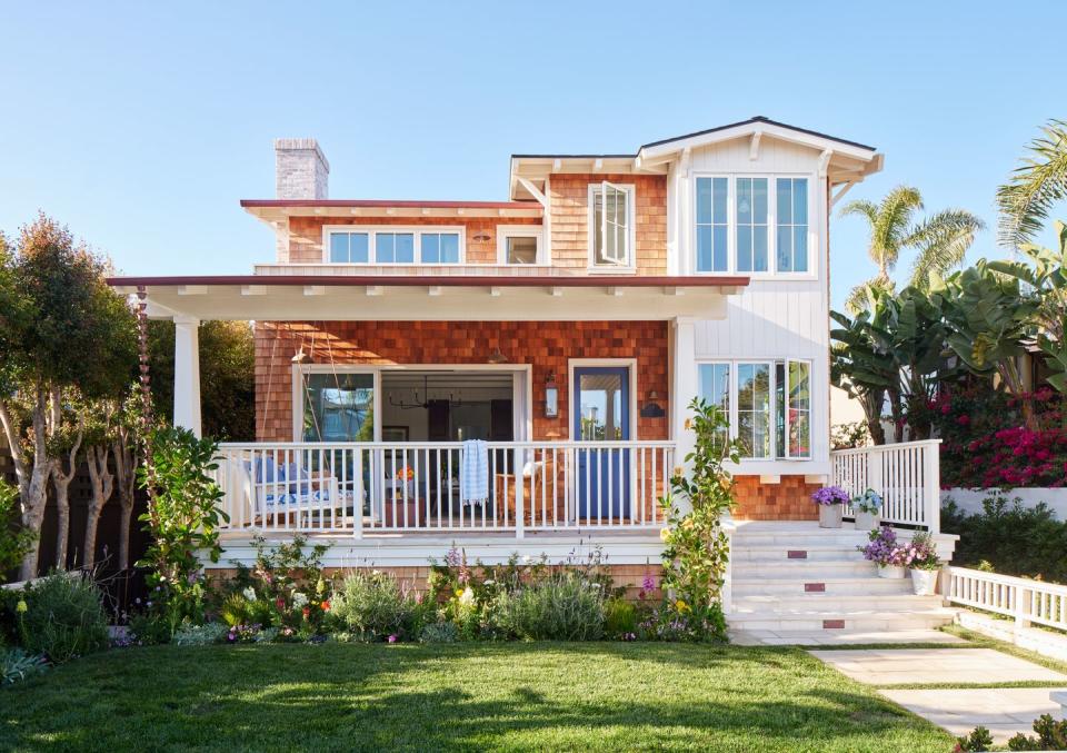 a shingled beach house