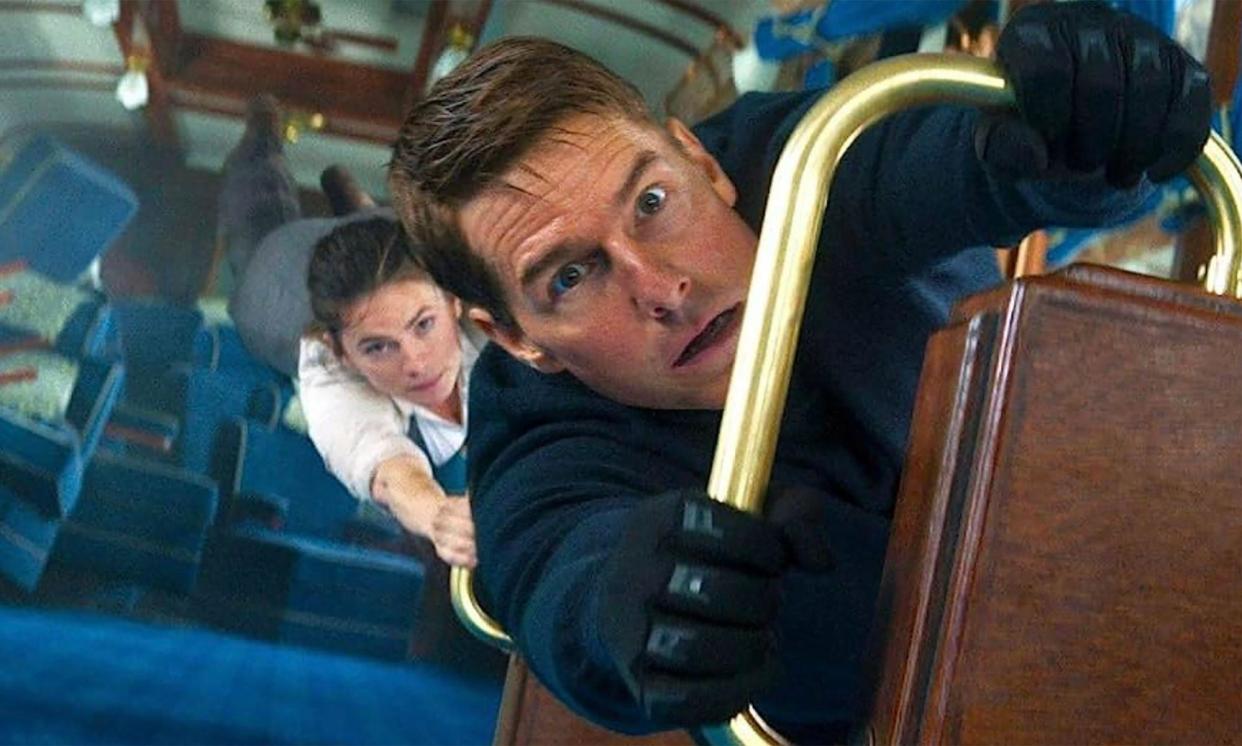 <span>Tom Cruise and Hayley Atwell in Mission: Impossible – Dead Reckoning Part One.</span><span>Photograph: Pictorial Press Ltd/Alamy</span>