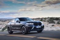 <p>BMW's M Division has laid it hands on the brand's new X5 and X6 SUVs and has created the most powerful SUVs ever sold by BMW in the United States. Both the <a href="https://www.caranddriver.com/bmw/x5-m" rel="nofollow noopener" target="_blank" data-ylk="slk:BMW X5 M;elm:context_link;itc:0;sec:content-canvas" class="link ">BMW X5 M</a> and fastbacked <a href="https://www.caranddriver.com/bmw/x6-m" rel="nofollow noopener" target="_blank" data-ylk="slk:X6 M;elm:context_link;itc:0;sec:content-canvas" class="link ">X6 M</a> are powered by a twin-turbo V-8 cranking out 600 hp and 553 lb-ft of torque. In the Competition models, the power number jumps to 617 ponies. BMW backs the 4.4-liter, which is the same engine used in the M5 sedan, with an eight-speed automatic transmission and says the SUV can accelerate to 60 mph in 3.8 seconds in 600 hp trim and 3.7 seconds in Competition spec.</p><p><a class="link " href="https://www.caranddriver.com/bmw/x5-m/specs" rel="nofollow noopener" target="_blank" data-ylk="slk:MORE X5 M SPECS;elm:context_link;itc:0;sec:content-canvas">MORE X5 M SPECS</a></p><p><a class="link " href="https://www.caranddriver.com/bmw/x6-m/specs" rel="nofollow noopener" target="_blank" data-ylk="slk:MORE X6 M SPECS;elm:context_link;itc:0;sec:content-canvas">MORE X6 M SPECS</a></p>
