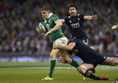 Rugby Union - Ireland v France - Six Nations Championship - Aviva Stadium, Dublin, Republic of Ireland - 25/2/17 Ireland's Garry Ringrose in action Reuters / Clodagh Kilcoyne Livepic