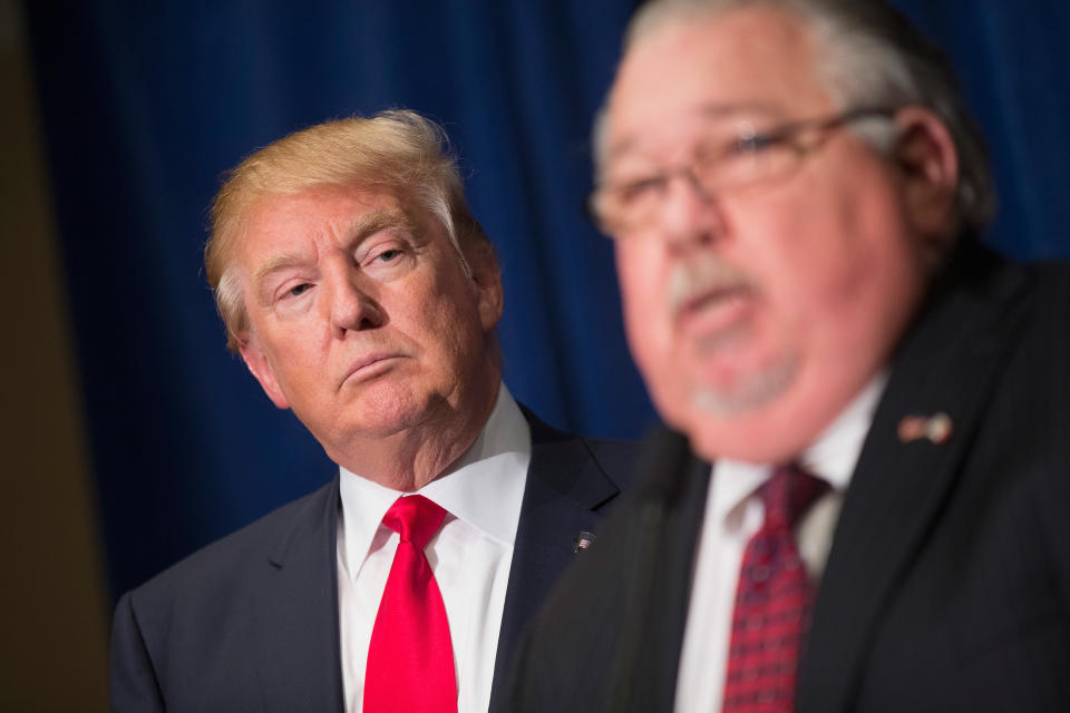 Donald Trump and Sam Clovis 