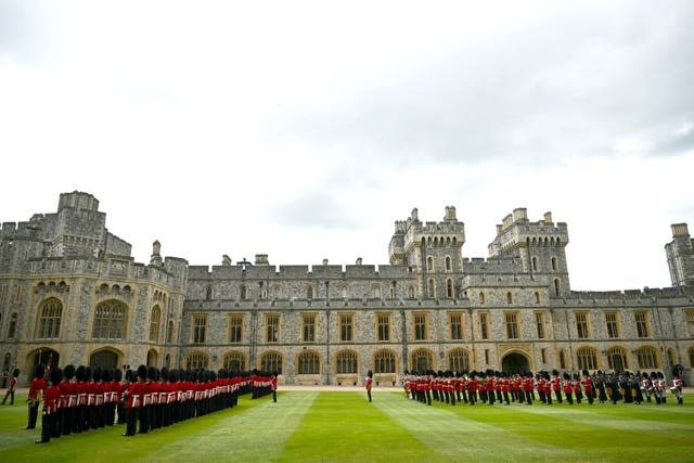 King Charles III presents New Colours to the Irish Guards