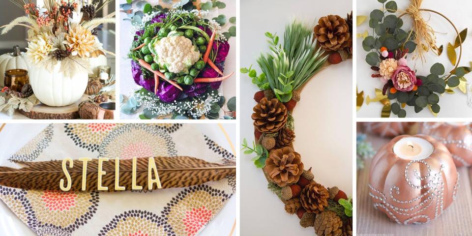 Unique DIY Thanksgiving Decorations That Come Together Easily