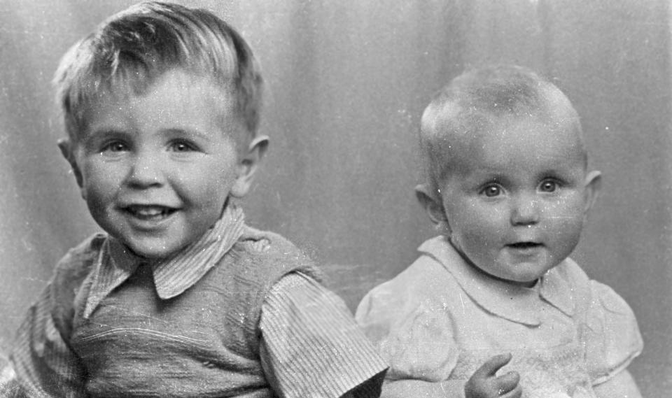 Stephen Hawking and his sister Mary