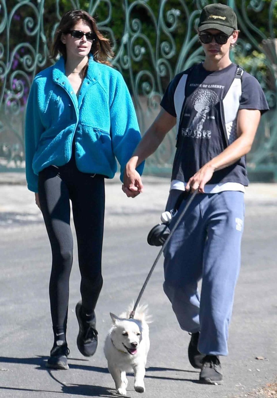 *EXCLUSIVE* Kaia Gerber and Austin Butler go on a romantic hike