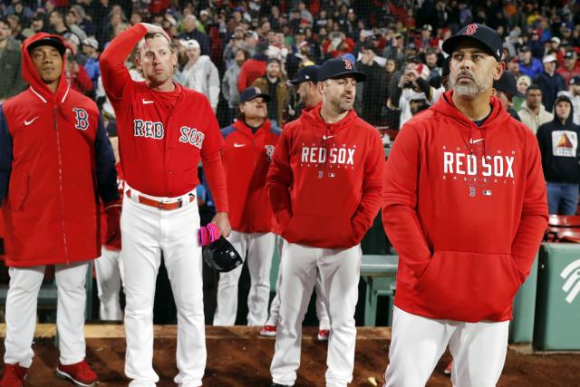 Boston Red Sox manager Alex Cora during the seventh inning of a