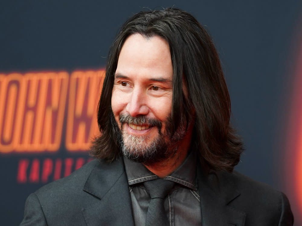 Keanu Reeves auf der "John Wick: Kapitel 4"-Premiere in Berlin. (Bild: ddp images)