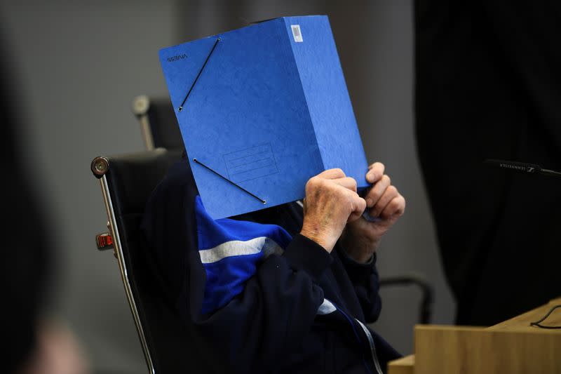 Trial of former security guard of the Sachsenhausen concentration camp at Landgericht Neuruppin court