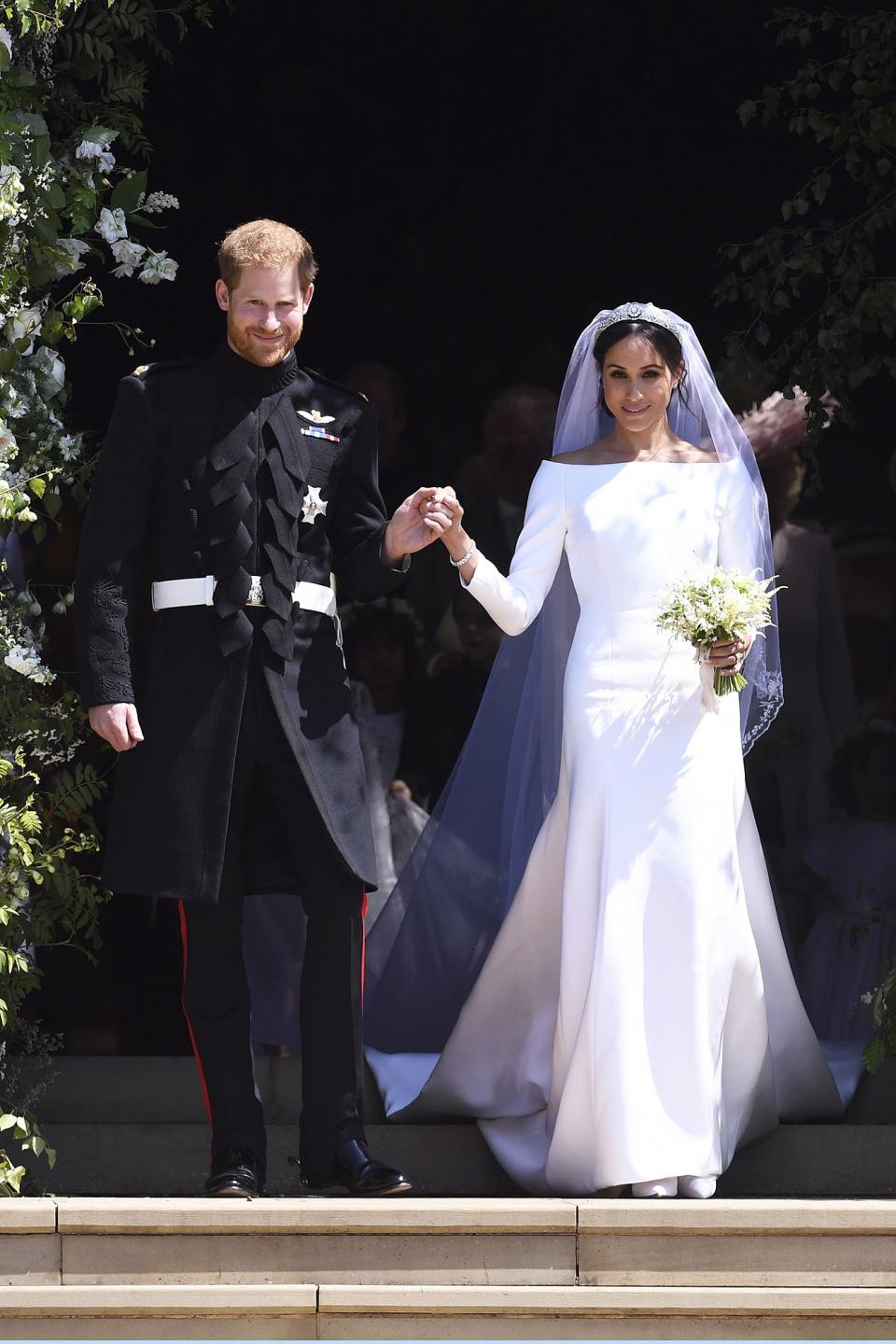 Happy Anniversary! Meghan Markle and Prince Harry Share Previously Unseen Wedding Photos