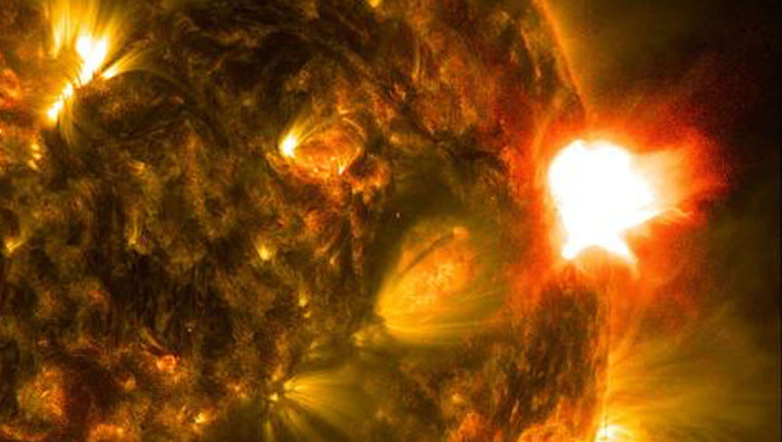 NASA image of a solar flare