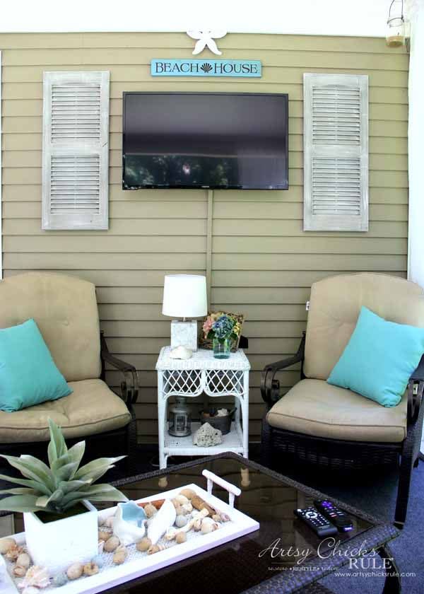 screened in porch ideas coastal theme