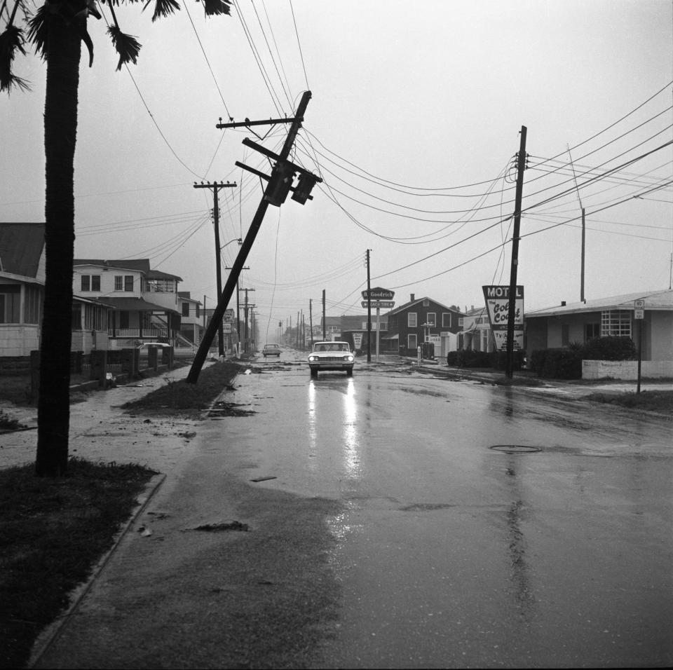 Do you know where this is? The beach in 1964, after Hurricane Dora.