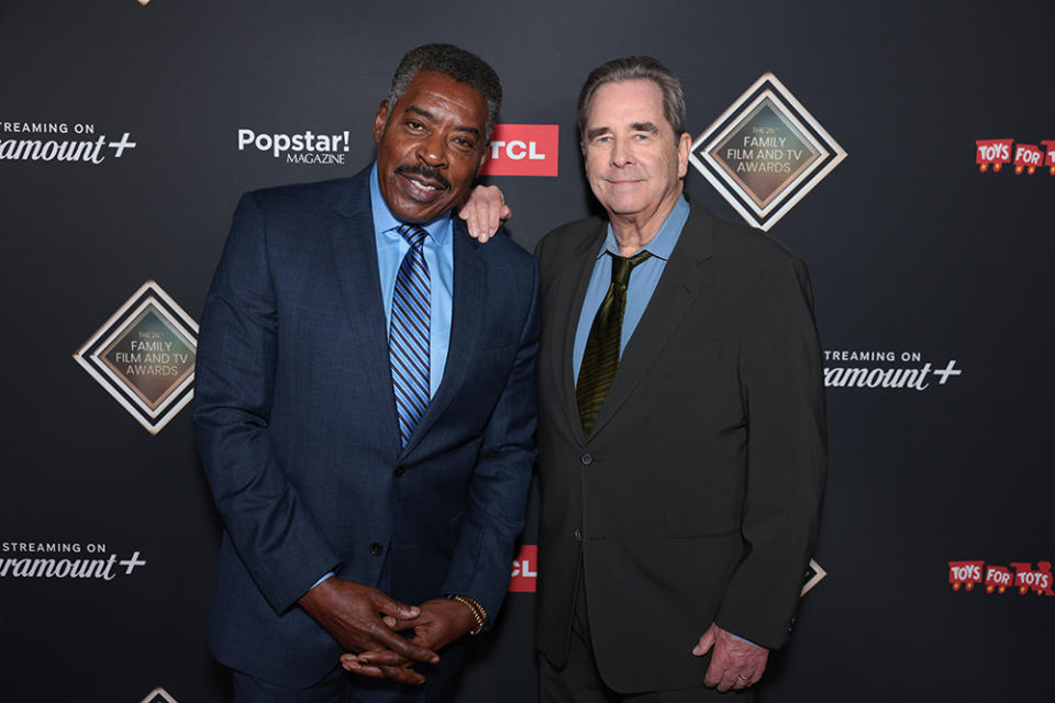 (L-R) Ernie Hudson and Beau Bridges attend the 26th Annual Family Film And TV Awards in Los Angeles, California. The 26th Annual Family Film And TV Awards