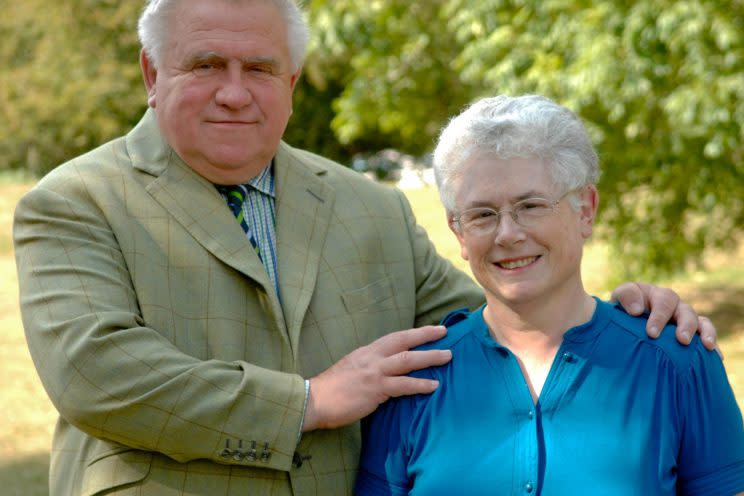 Fergus Wilson and his wife Judith, with whom he runs his business