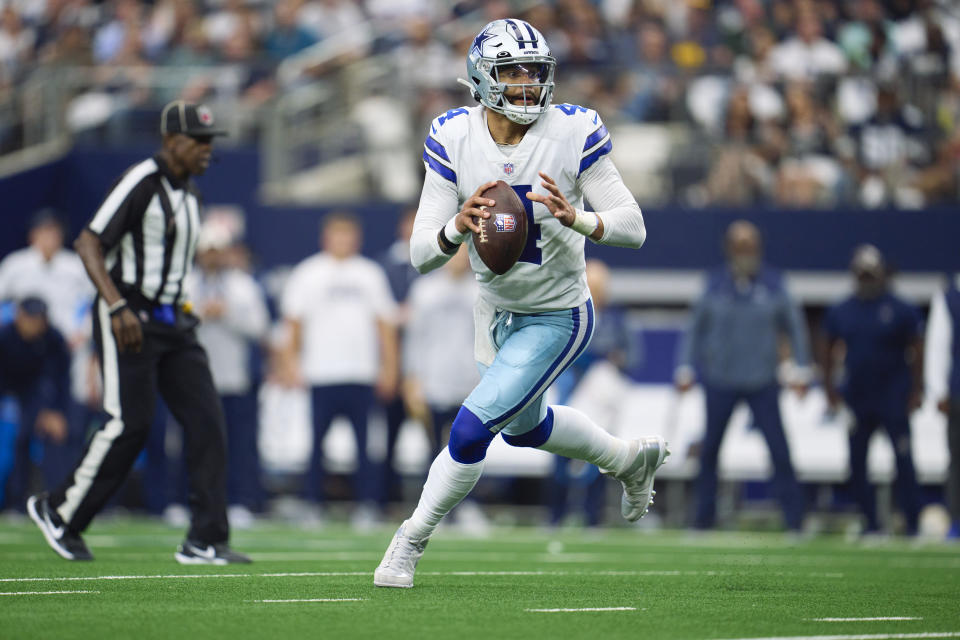 Dak Prescott's mobility may be the key to unlocking another level to his game, and the Cowboys' offense, this season. (Photo by Cooper Neill/Getty Images)