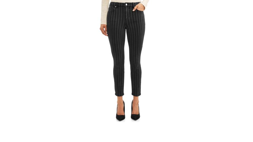 Rosa Curvy Striped High Waist Ankle Jean. (Photo: Walmart)