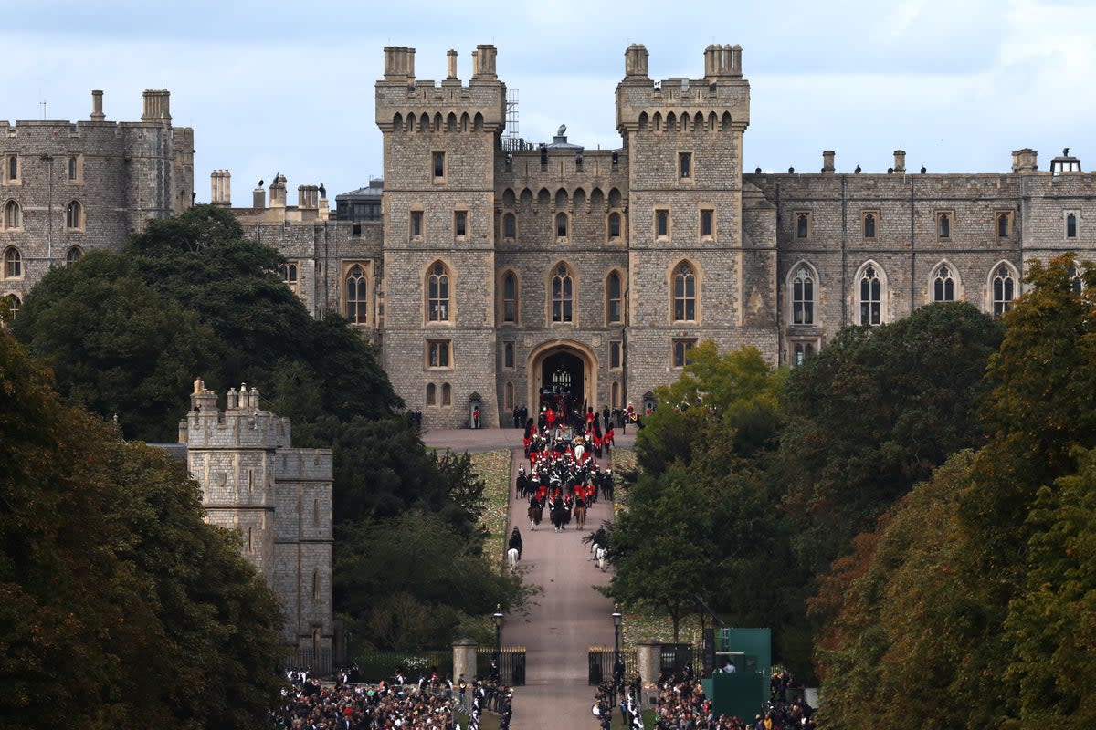 The Queen was buried at St George’s Chapel in Windsor Castle (Getty Images)