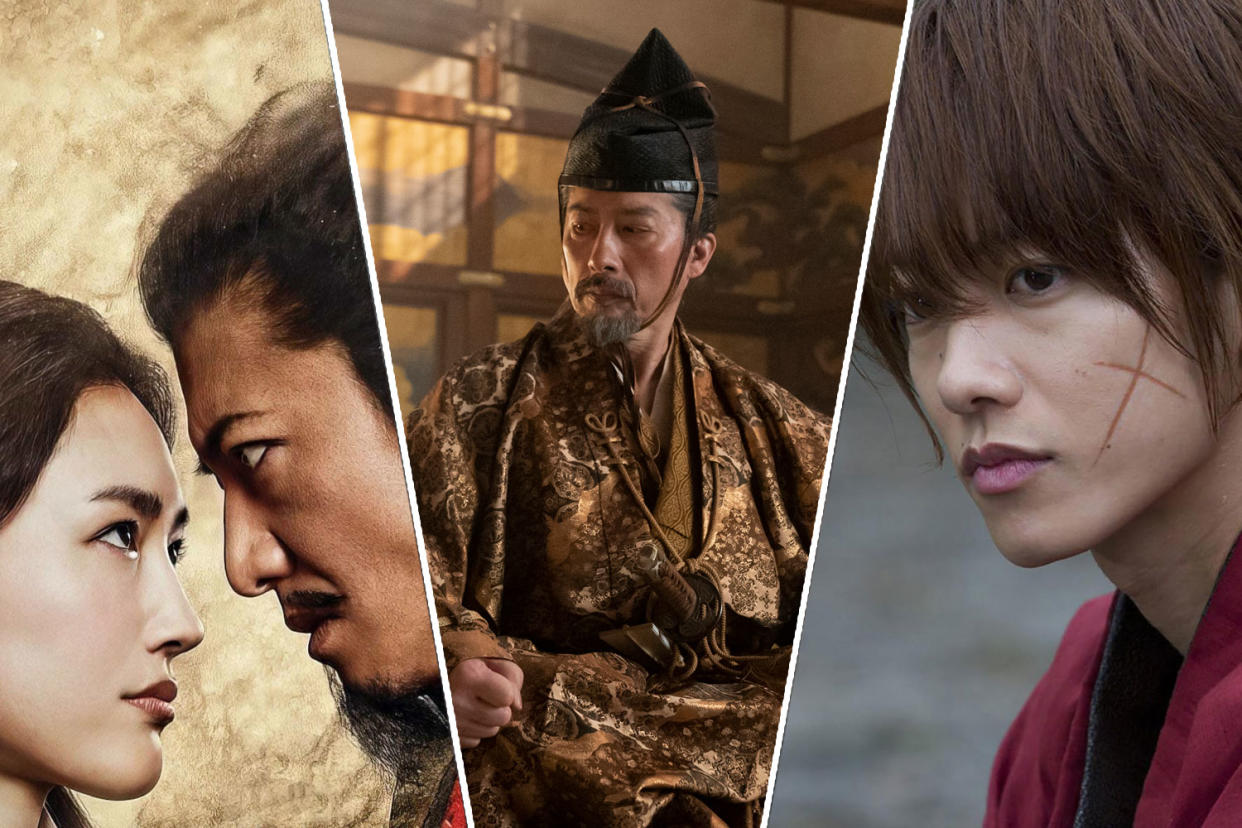 For those looking for what to watch next after Shogun there are films and TV shows that will suit, including The Legend & Butterfly and the Rurouni Kenshin movies. (Disney+/PA Images/Warner Bros.)