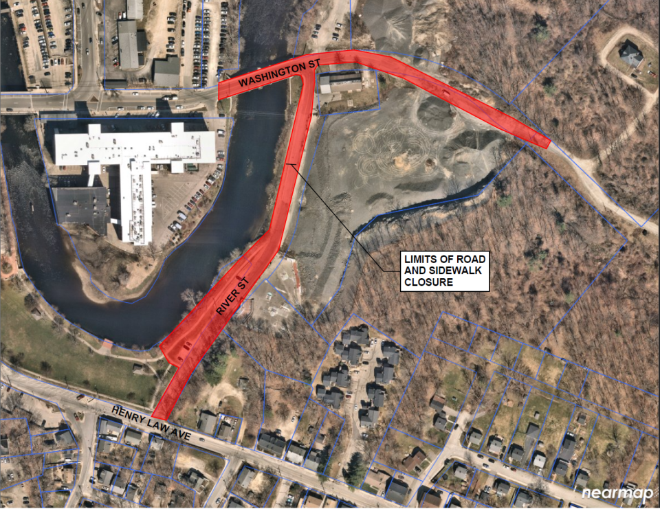 River Street and a section of Washington Street in Dover will be closed to pedestrian and vehicular traffic beginning Monday, April 8, 2024 through at least Labor Day, according to a city announcement.