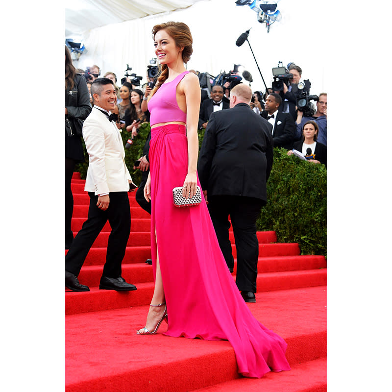 <h2>In Thakoon</h2> <p>At the Met Gala, 2014</p> <h4>Getty Images</h4>
