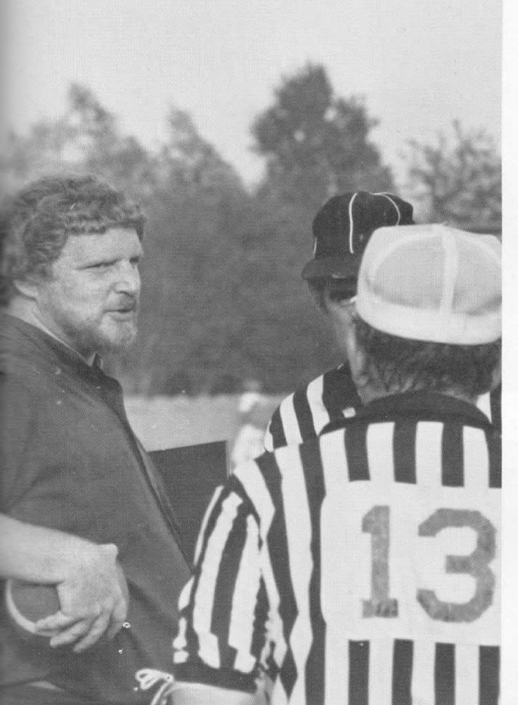 Joseph Burke, pictured here on a football field at St. Thomas More Collegiate in Burnaby, B.C., was a former Christian Brother stationed at Mount Cashel Orphanage in St. John's.