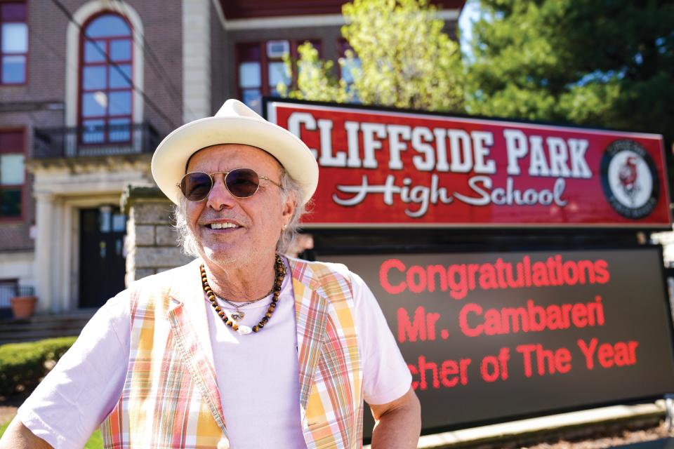 Actor Joe Pantoliano returns to where his acting career began in 1970: Cliffside Park High School.