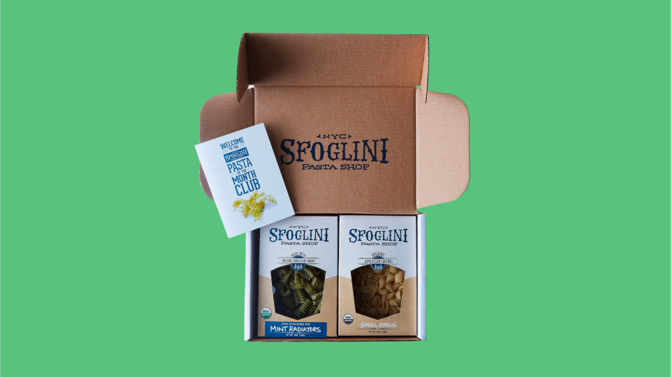 Best last-minute gifts: Sfoglini Seasonal Pasta Subscription Box from Cratejoy