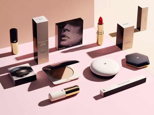 H&M launched its 700-item beauty collection on October 1. 