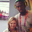 Melissa Wu - "USAIN BOLT...enough said!! Ridiculously #starstruck And he talked to me :-)"