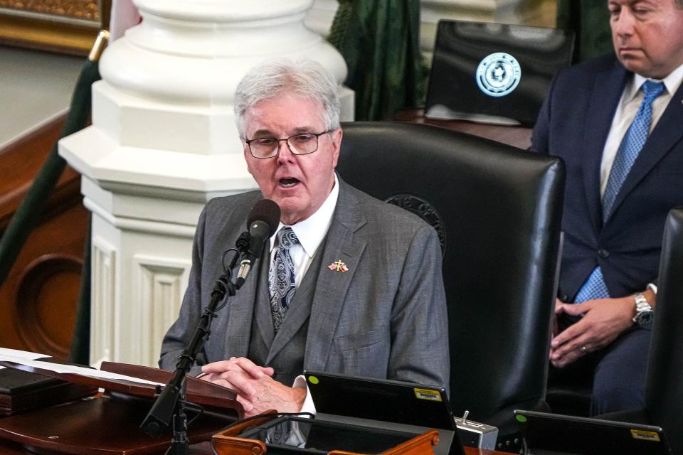 Lt. Gov. Dan Patrick accused the House speaker of using the Israeli-Palestinian conflict for a political outcome.