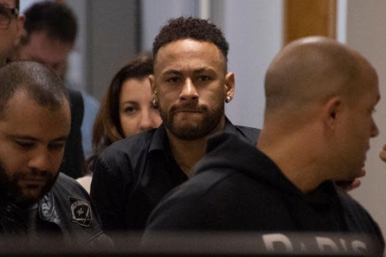 Neymar testified to police on Friday (AFP/Getty Images)