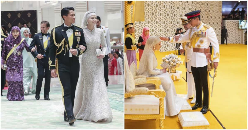 汶萊王子阿布杜馬丁結婚。（圖／達志／美聯社，下同）