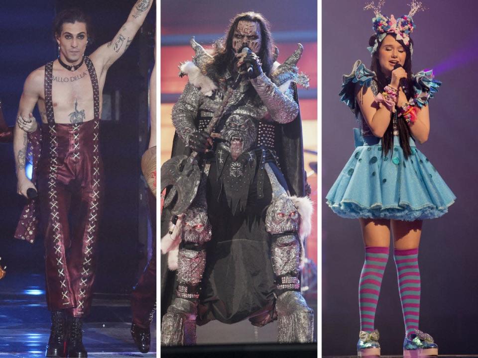 Musical artists performing at Eurovision over the years.