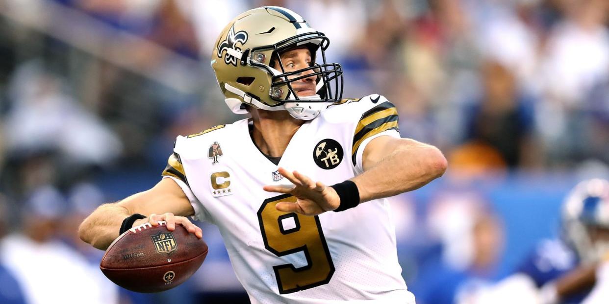 Drew Brees New Orleans Saints color rush