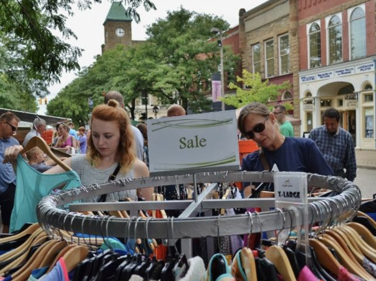 Sidewalk sales return to Downtown Holland this weekend.