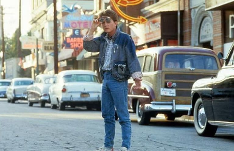 Michael J. Fox, el Marty McFly oficial, en una escena de Volver al futuro (Foto: Universal Studios)
