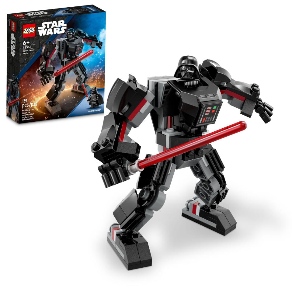 <p><a href="https://go.redirectingat.com?id=74968X1596630&url=https%3A%2F%2Fwww.walmart.com%2Fip%2FLEGO-Star-Wars-Darth-Vader-Mech-75368-Buildable-Action-Figure-Featuring-Lightsaber-Cockpit-Opens-Collectible-Toy-Christmas-Stocking-Stuffer-Kids-Ages%2F1194426613&sref=https%3A%2F%2Fwww.bestproducts.com%2Fparenting%2Fg37975245%2Fgifts-for-6-year-old-boys%2F" rel="nofollow noopener" target="_blank" data-ylk="slk:Shop Now;elm:context_link;itc:0;sec:content-canvas" class="link ">Shop Now</a></p><p>Star Wars Darth Vader Mech</p><p>walmart.com</p><p>$12.99</p>