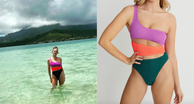 Ausyst Swimsuit Women Bikini Sets Print Swimsuit Solid Print Filled Bra  Swimwear Beachwear Summer Clearance 