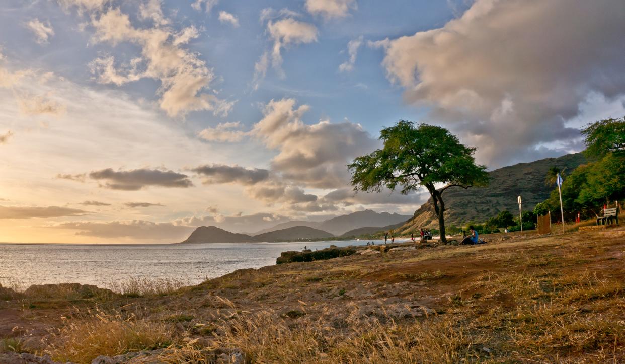 Electric Beach in Oahu, Hawaii.