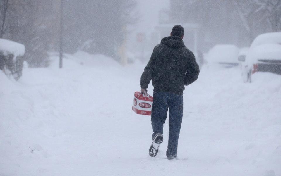 Andrew Jones makes the best of a bad situation during 2017's winter storm Stella.