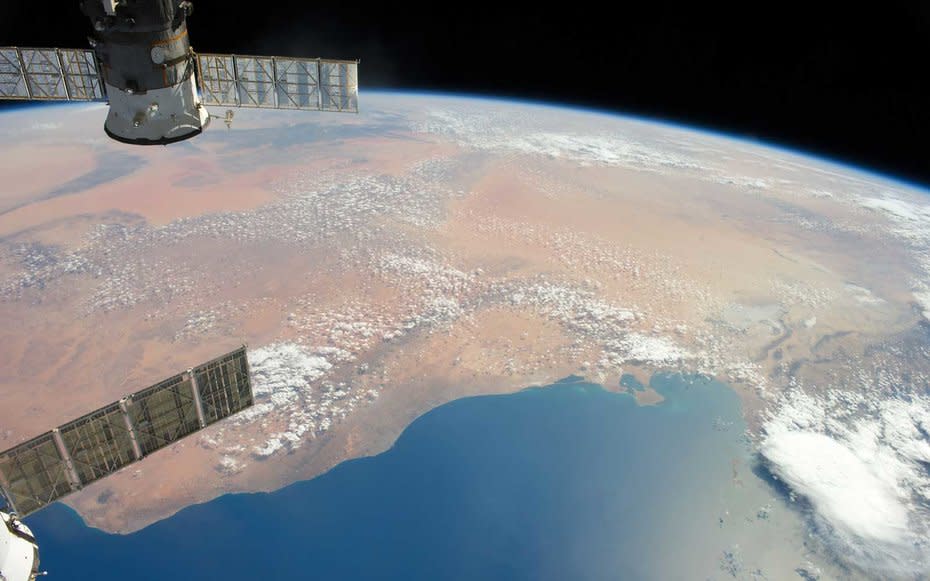 Greece, as seen from the International Space Station.