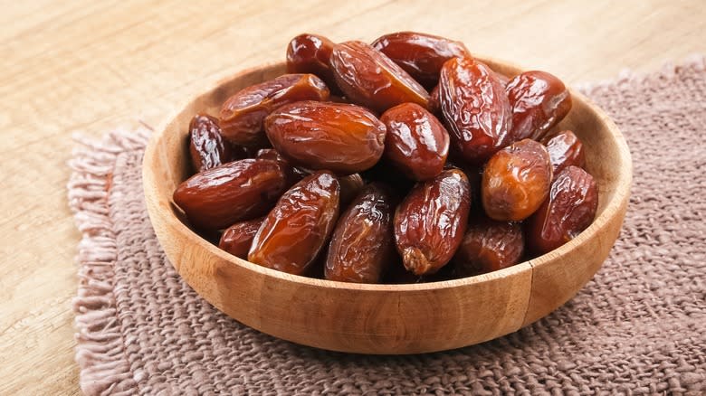 Whole dates in a bowl