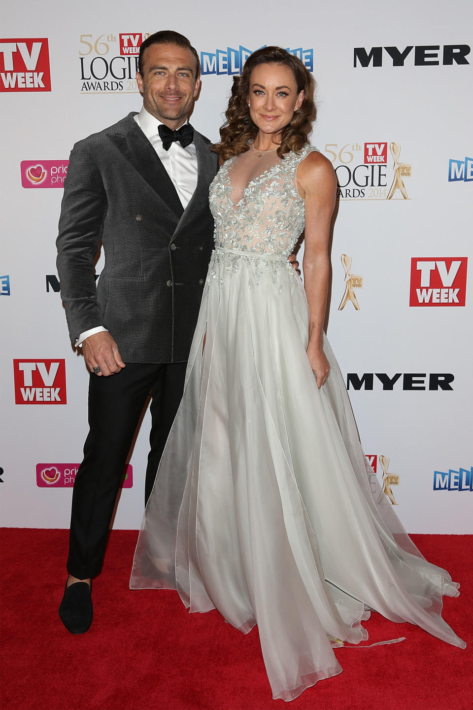 Michelle and Commando at the 2014 Logie Awards