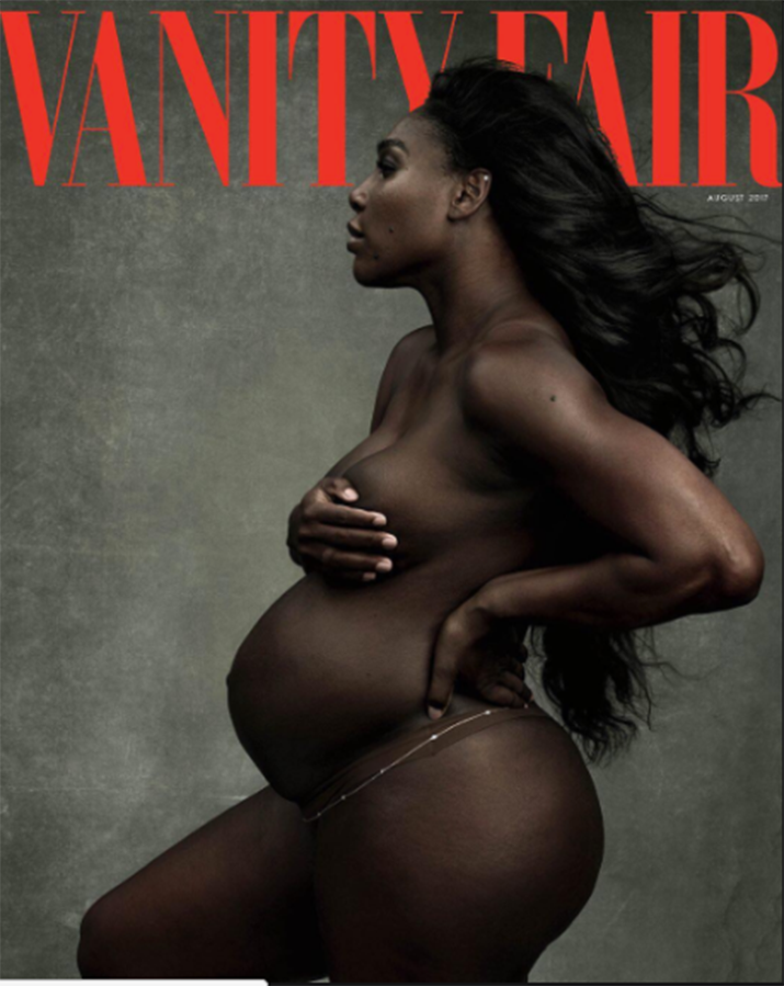 Tennis star Serena Williams has posed nude on the cover of Vanity Fair. Photo: Vanity Fair