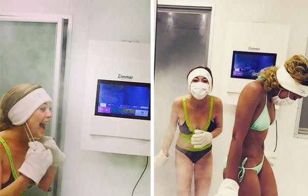 Lindsay Lohan is a known fan of Cryotherapy. Source: Instagram/LindsayLohan