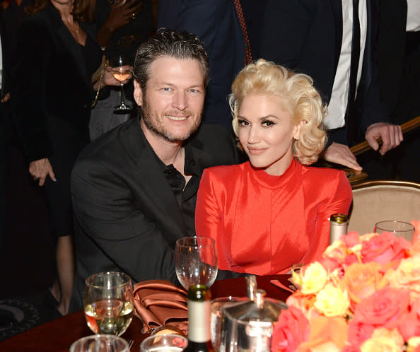 Gwen Stefani showed up at Blake Shelton’s concert last night, and the vid is adorable