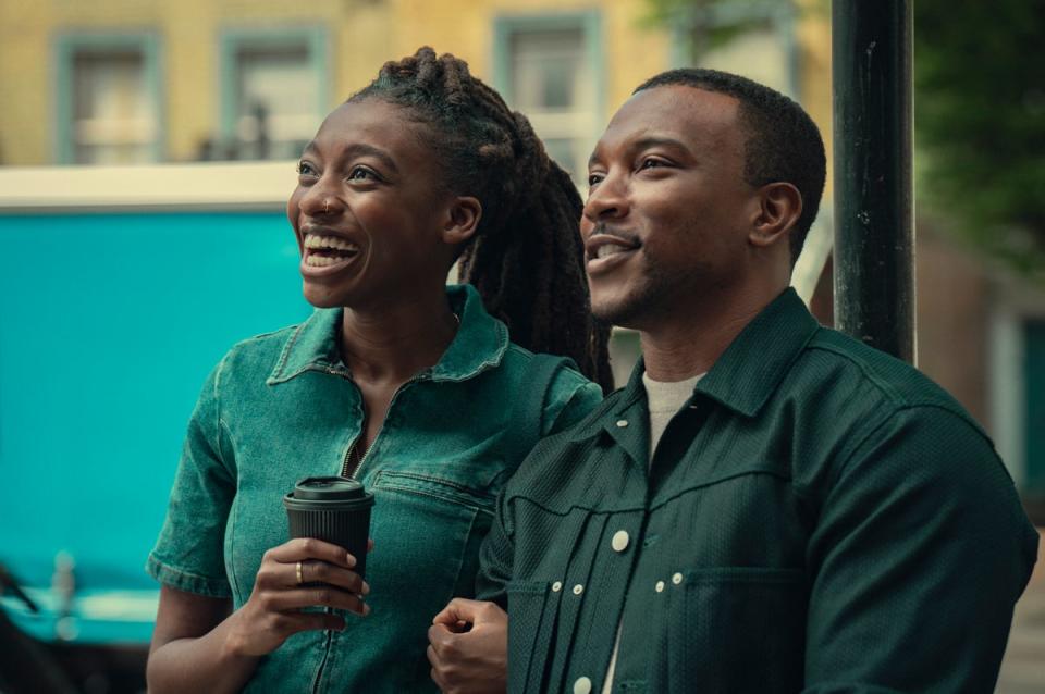 Walters with Little Simz in ‘Top Boy' (Ali Painter/Netflix)