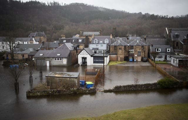 Flooded land