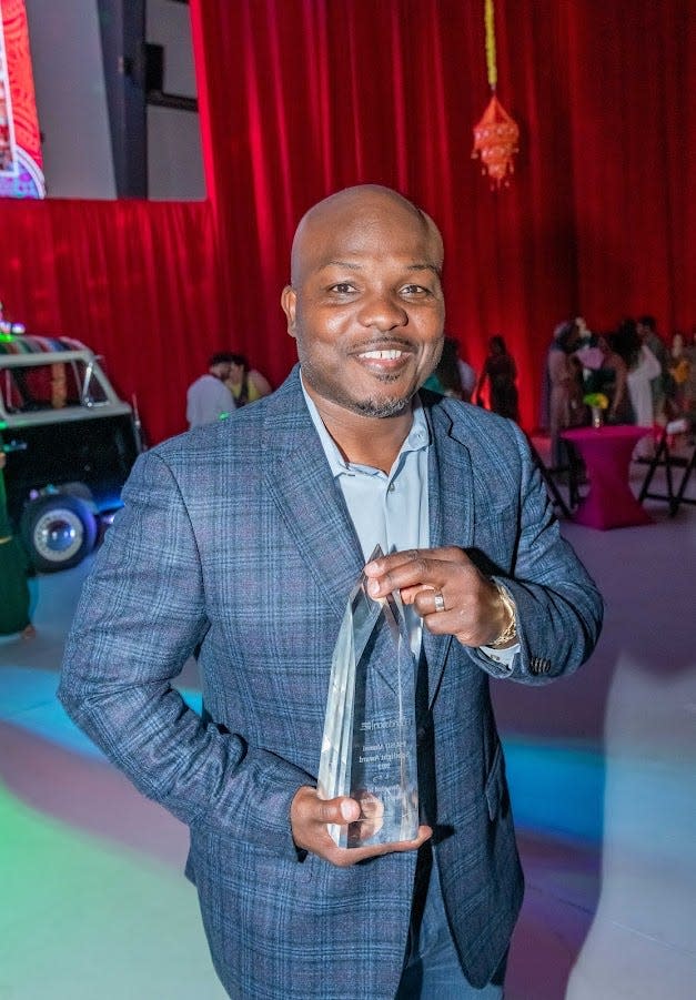 Local legend Timothy Bradley was honored with the Spotlight Alumni Award at The PSUSD Foundation's One Night Out Bollywood Dance Party on Oct. 7, 2023.