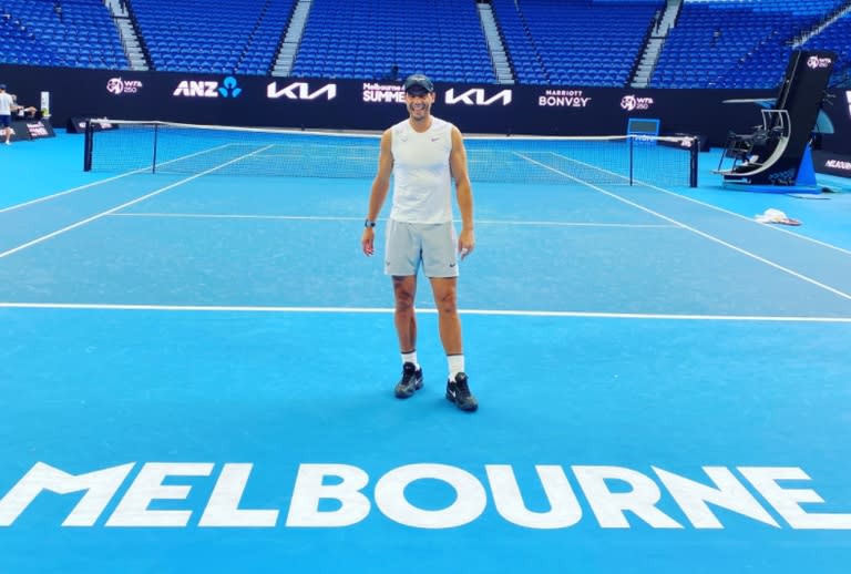 Rafael Nadal se prepara para el ATP 250 de Melbourne